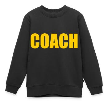 Entraîneur - Sweat Premium enfant bio - noir - Devant - AI Model Kid Female (0cm)