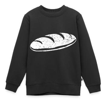 Pain - Sweat Premium enfant bio - noir - Devant - AI Model Kid Female (0cm)