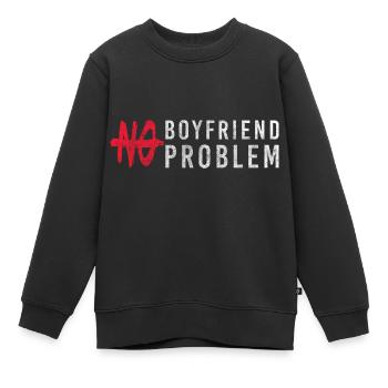 Problème, amusement, satire, sarcasme - Sweat Premium enfant bio - noir - Devant - AI Model Kid Female (0cm)