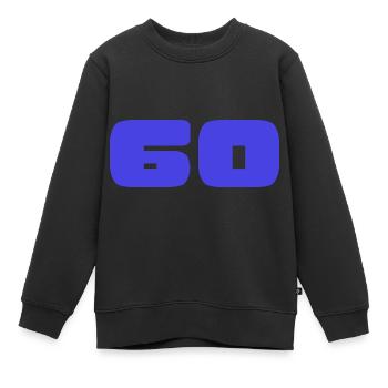 60 JAHRE. 60-JÄHRIGES JUBILÄUM. GEBURTSTAG 60 JAHRE. 60 - Kinder Premium Organic Sweatshirt - Schwarz - Vorne - AI Model Kid Female (0cm)