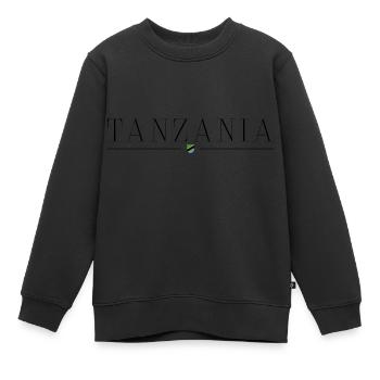 J’aime la Tanzanie - Sweat Premium enfant bio - noir - Devant - AI Model Kid Female (0cm)