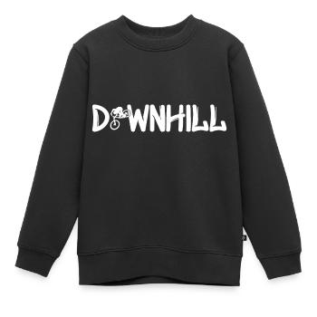 Downhill - Kinder Premium Organic Sweatshirt - Schwarz - Vorne - AI Model Kid Female (0cm)