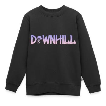 Downhill - Kinder Premium Organic Sweatshirt - Schwarz - Vorne - AI Model Kid Female (0cm)