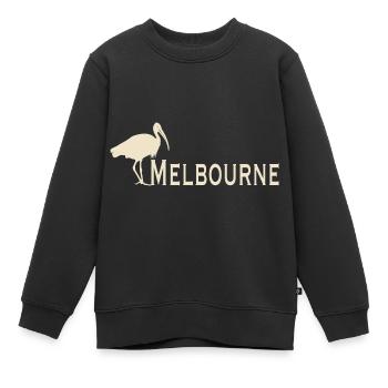 Bin Chicken Melbourne - Kinder Premium Organic Sweatshirt - Schwarz - Vorne - AI Model Kid Female (0cm)