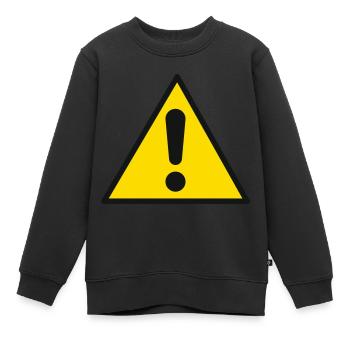 achtung - Kinder Premium Organic Sweatshirt - Schwarz - Vorne - AI Model Kid Female (0cm)