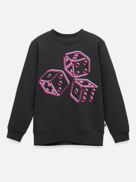 en 3d - Sweat Premium enfant bio - noir
