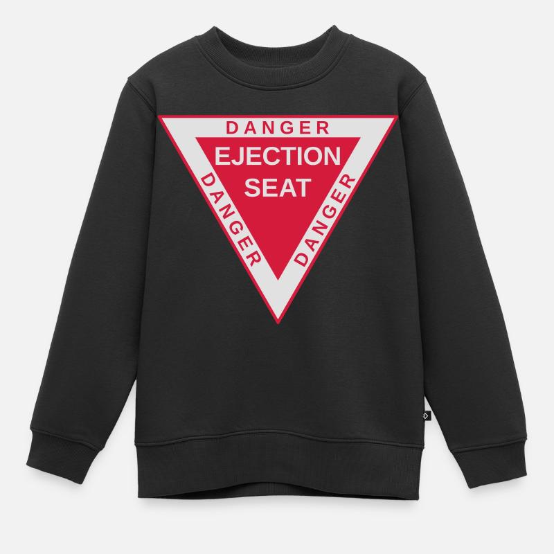 Danger ejection - Sweat Premium enfant bio - noir