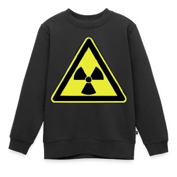 Radioactifs - Sweat Premium enfant bio - noir - Devant - AI Model Kid Female (0cm)
