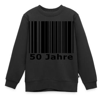 50 - Kids Premium Organic Sweatshirt - black - Front - AI Model Kid Female (0cm)
