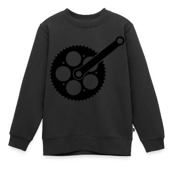 bike_einzelteil02 - Kinder Premium Organic Sweatshirt - Schwarz - Vorne - AI Model Kid Female (0cm)