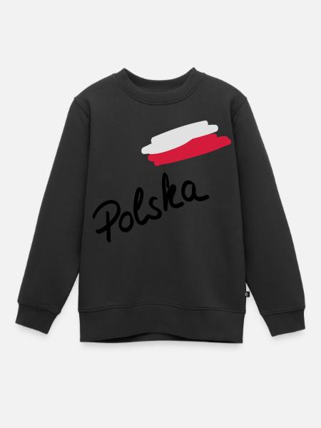 polska__f3 - Sweat Premium enfant bio - noir