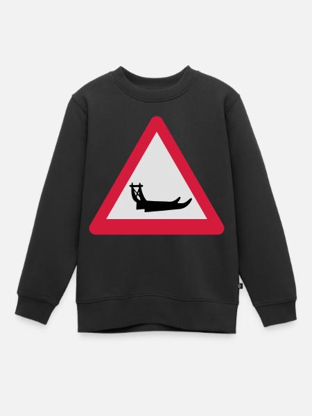 hundeslde - Premium børne sweatshirt økologisk - sort