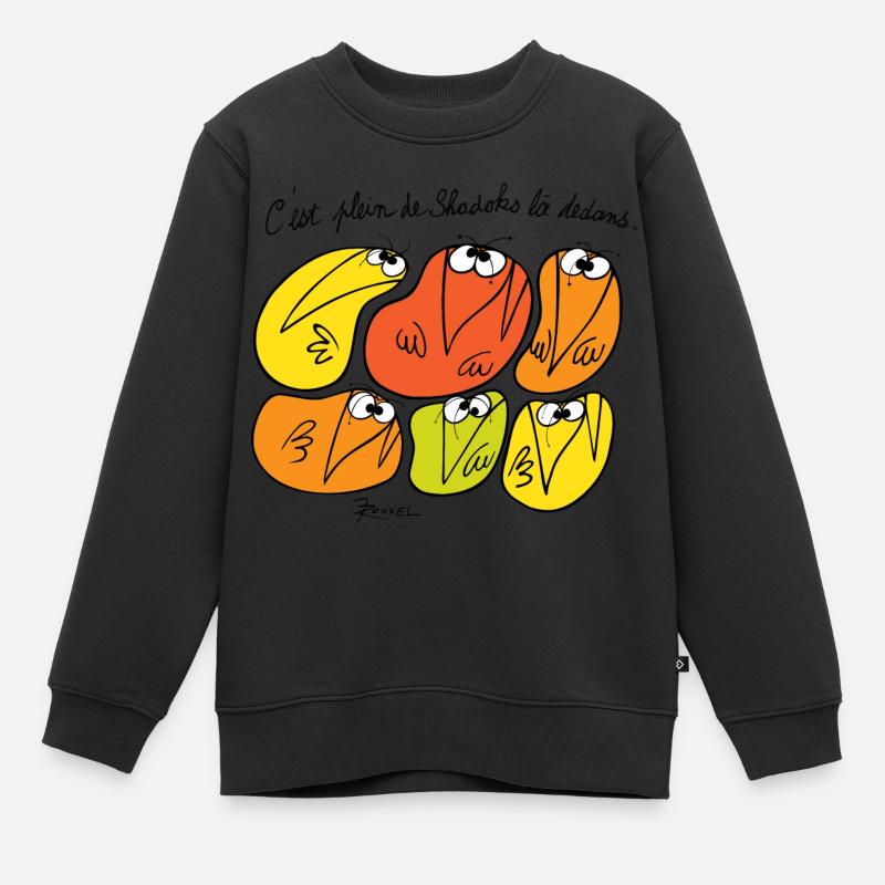 Le plein de Shadoks - Sweat Premium enfant bio - noir