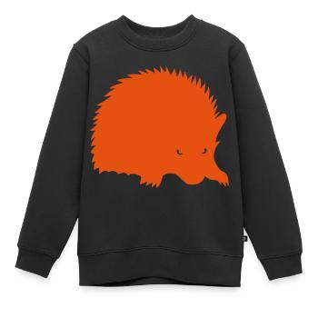herisson Silhouette Schatten - Kinder Premium Organic Sweatshirt - Schwarz - Vorne - AI Model Kid Female (0cm)