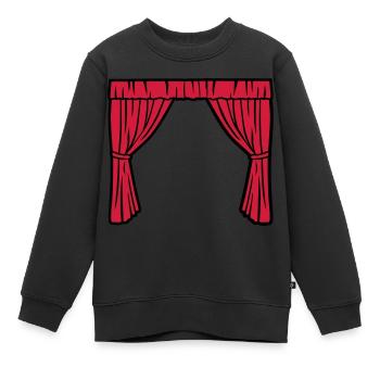 Théâtre - Sweat Premium enfant bio - noir - Devant - AI Model Kid Female (0cm)