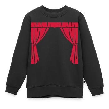 Théâtre - Sweat Premium enfant bio - noir - Devant - AI Model Kid Female (0cm)