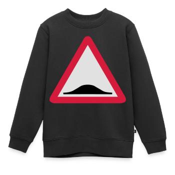 Triangle panel back donkey 209 - Kids Premium Organic Sweatshirt - black - Front - AI Model Kid Female (0cm)