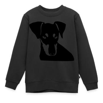 Deutscher Pinscher 003 - Kinder Premium Organic Sweatshirt - Schwarz - Vorne - AI Model Kid Female (0cm)