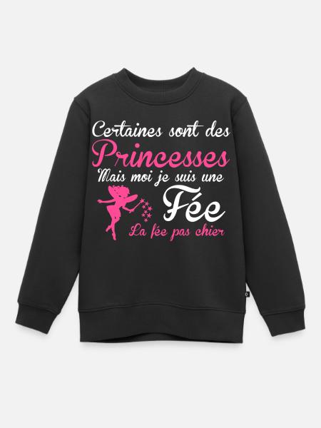 la fée pas chier - Sweat Premium enfant bio - noir