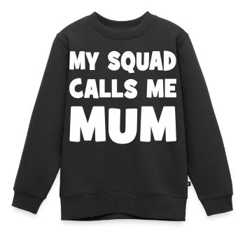 Mutter - Kinder Premium Organic Sweatshirt - Schwarz - Vorne - AI Model Kid Female (0cm)