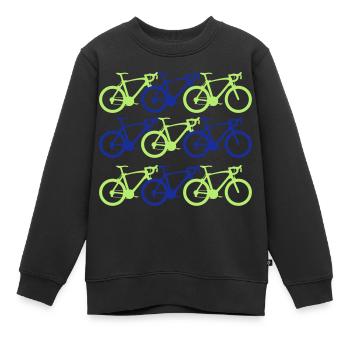 radsport - Kinder Premium Organic Sweatshirt - Schwarz - Vorne - AI Model Kid Female (0cm)