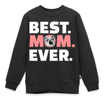 Englische Bulldogge - Kinder Premium Organic Sweatshirt - Schwarz - Vorne - AI Model Kid Female (0cm)