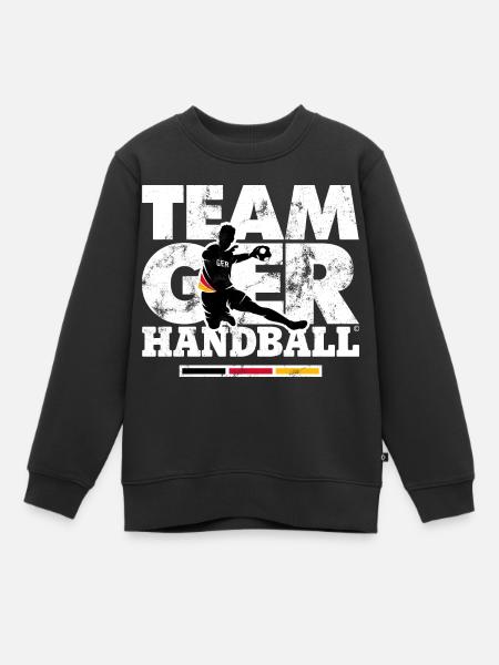 HANDBALL EM TEAM GERMANY - Kinder Premium Organic Sweatshirt - Schwarz