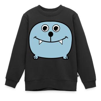 monstre - Sweat Premium enfant bio - noir - Devant - AI Model Kid Female (0cm)