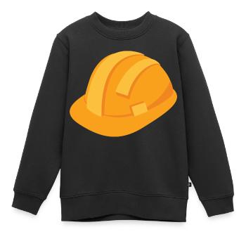 casque - Sweat Premium enfant bio - noir - Devant - AI Model Kid Female (0cm)