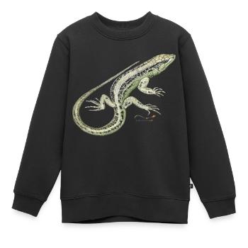 Lézard des sables - Sweat Premium enfant bio - noir - Devant - AI Model Kid Female (0cm)