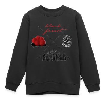 Forêt Noire - Sweat Premium enfant bio - noir - Devant - AI Model Kid Female (0cm)