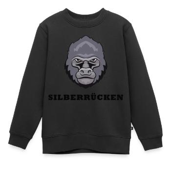 Silberrücken | Gorilla - Kinder Premium Organic Sweatshirt - Schwarz - Vorne - AI Model Kid Female (0cm)
