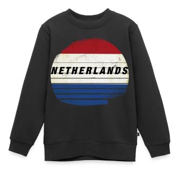 Holland , Netherland - Kinder Premium Organic Sweatshirt - Schwarz - Vorne - AI Model Kid Female (0cm)