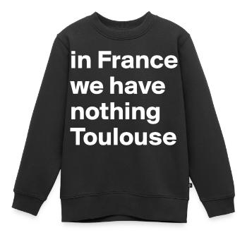 Toulouse City in Frankreich - Kinder Premium Organic Sweatshirt - Schwarz - Vorne - AI Model Kid Female (0cm)