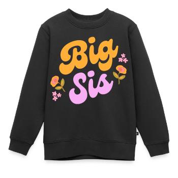 Big sis - Kinder Premium Organic Sweatshirt - Schwarz - Vorne - AI Model Kid Female (0cm)
