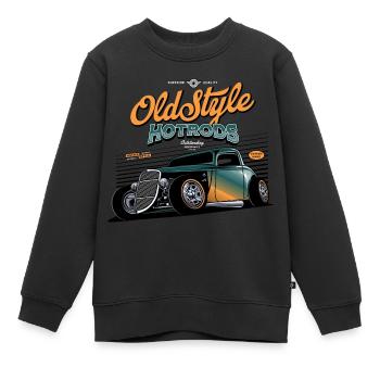 Hotrod Hot Rod Speedracer - Kinder Premium Organic Sweatshirt - Schwarz - Vorne - AI Model Kid Female (0cm)