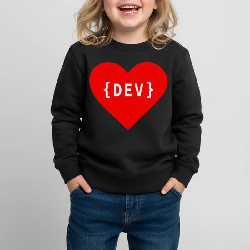 Software Developer, Dear Code DEV Developer Day Kids Premium Organic Sweatshirt