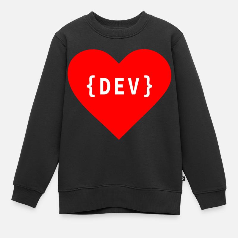 Software Developer, Dear Code DEV Developer Day - Kids Premium Organic Sweatshirt - black