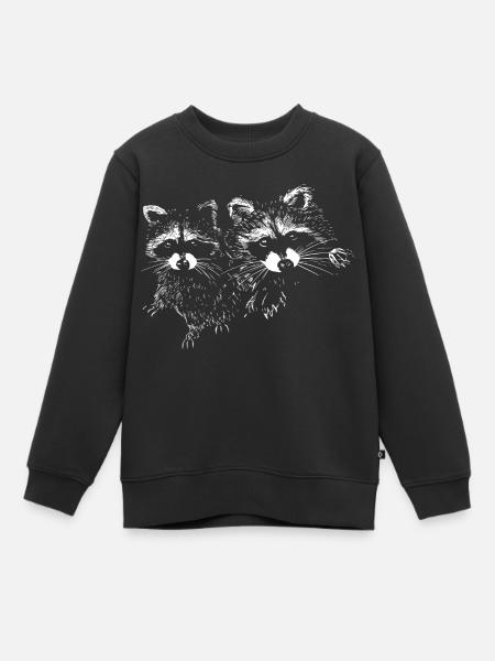Raccoons - Kinder Premium Organic Sweatshirt - Schwarz
