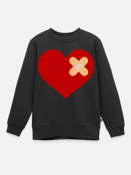 heartpatch - Sweat Premium enfant bio - noir