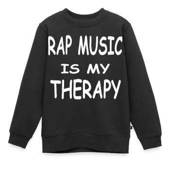 Musique - Sweat Premium enfant bio - noir - Devant - AI Model Kid Female (0cm)