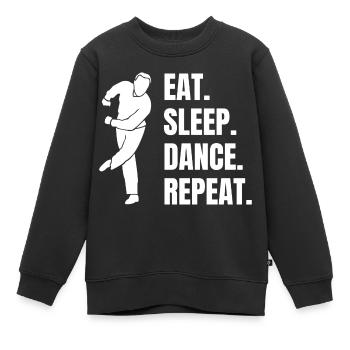 Tänzer Tanzlehrer Geschenk Tanzen Tanzsport Hobby - Kinder Premium Organic Sweatshirt - Schwarz - Vorne - AI Model Kid Female (0cm)