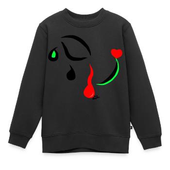 Association contre la maltraitance des femmes - Sweat Premium enfant bio - noir - Devant - AI Model Kid Female (0cm)