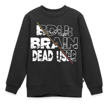 dictons codage idée cadeau pirater la boîte crypter - Sweat Premium enfant bio - noir - Devant - AI Model Kid Female (0cm)