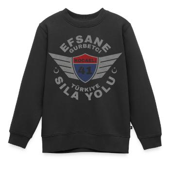 Kocaeli - Kinder Premium Organic Sweatshirt - Schwarz - Vorne - AI Model Kid Female (0cm)