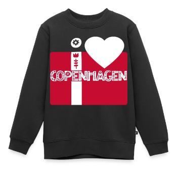 Kopenhagen - Kinder Premium Organic Sweatshirt - Schwarz - Vorne - AI Model Kid Female (0cm)