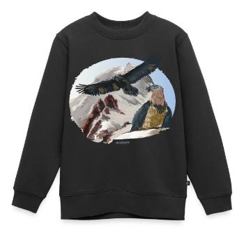 Parc national des vautours nus Berchtesgaden - Sweat Premium enfant bio - noir - Devant - AI Model Kid Female (0cm)