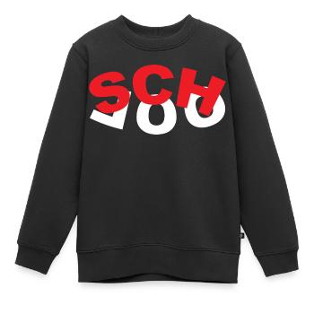 Minimalismus Schule - Kinder Premium Organic Sweatshirt - Schwarz - Vorne - AI Model Kid Female (0cm)