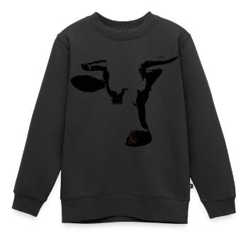 The Bull - Kinder Premium Organic Sweatshirt - Schwarz - Vorne - AI Model Kid Female (0cm)