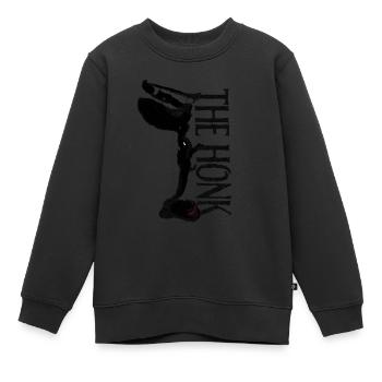 Honk the Bull - Kinder Premium Organic Sweatshirt - Schwarz - Vorne - AI Model Kid Female (0cm)